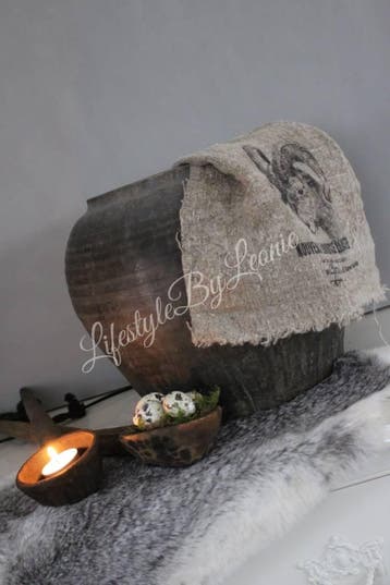 Shabby linnen doek Ram, Huis en Inrichting, Woonaccessoires | Overige, Ophalen of Verzenden, Nieuw