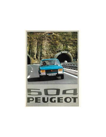 1976 PEUGEOT 504 L / GL / TI BROCHURE NEDERLANDS, Boeken, Nieuw, Peugeot, Author
