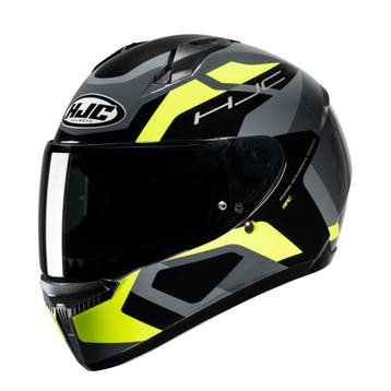 HJC C10 Tins Zwart Grijs Geel Integraalhelm, Motoren, Nieuw met kaartje, HJC, Integraalhelm, Heren