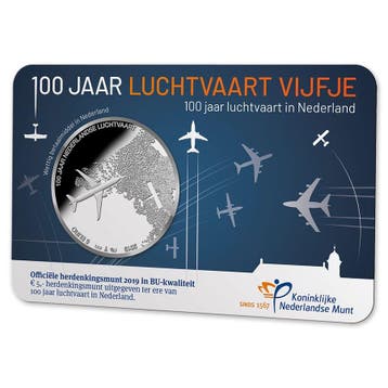 5 Euro 2019 Luchtvaart BU Coincard, Verzenden