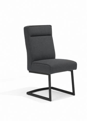 Eetkamerstoel Jones - eetkamerstoelen - Antraciet, Nieuw, Stof