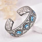 Zonder minimumprijs - Armband Zilver - Topaz -, Nieuw