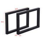 [en.casa] Stalen onderstel Lunderskov set van 2 U poot 35x50, Verzenden, Nieuw