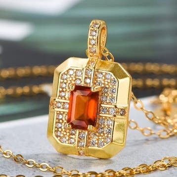 Zonder minimumprijs - Ketting met hanger - 18 karaat Zilver,