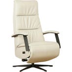 Grijs leren relaxfauteuil, Huis en Inrichting, Fauteuils, Ophalen of Verzenden, Nieuw, Leer