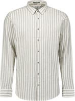 No Excess Overhemd Cotton Linen Stripes Taupe maat XL Heren, Kleding | Heren, Overhemden, Verzenden, Nieuw, Overige kleuren, No Excess