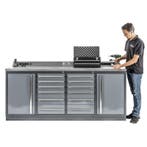 Professionele werkbank – montagetafel 215 x 70 x 95 cm. met, Ophalen of Verzenden, Nieuw