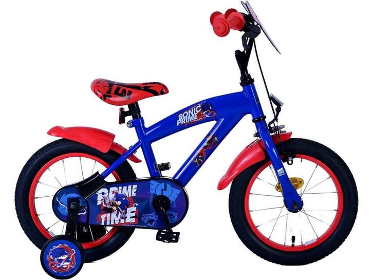 Sonic Prime - Kinderfiets - 14 inch - Handrem en, Fietsen en Brommers, Fietsen | Kinderfietsjes, Zo goed als nieuw, Verzenden