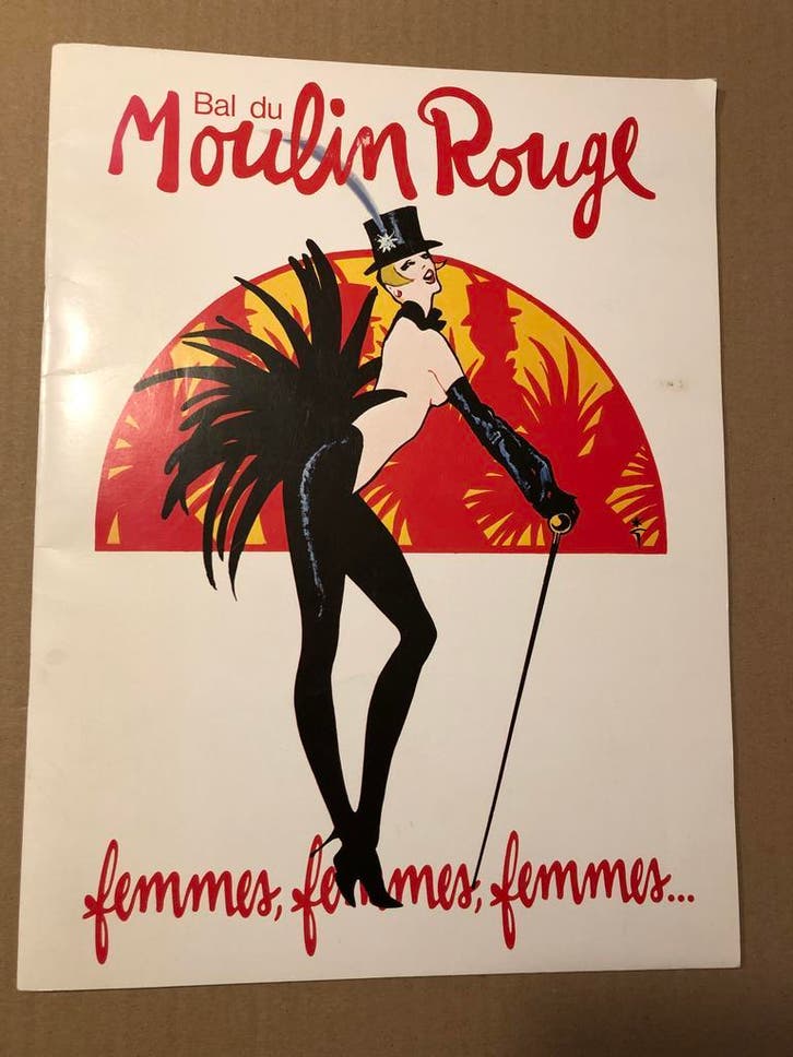 Programma Moulin Rouge - 1986 - licht erotisch - zeldzaam, Boeken, Kunst en Cultuur | Dans en Theater, Gelezen, Ballet of Musical
