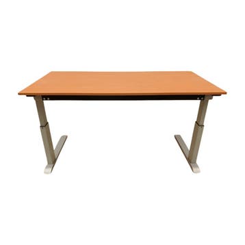 Zitbureau 160x80 cm, handmatig met zwengel verstelbaar van, Ophalen of Verzenden, Gebruikt