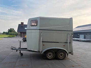 2-Paards Blomert paardentrailer LOW-BUDGET poly opbouw, Ophalen, Gebruikt, Hout, 2-paards trailer
