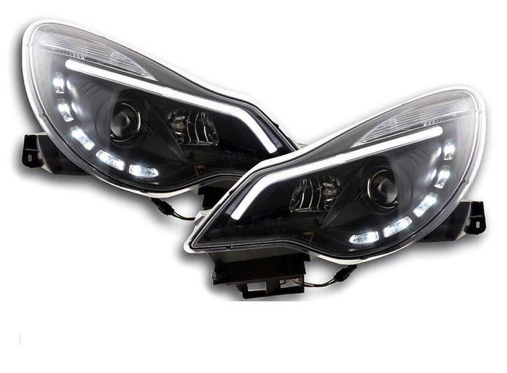 Koplampen Opel Corsa D 11- helder zwart, Auto-onderdelen, Overige Auto-onderdelen, Ophalen of Verzenden