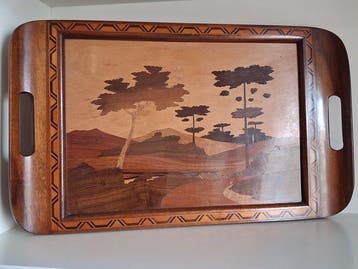 Decoratief dienblad - Carlos Zipperer Sob Industria, Antiek en Kunst