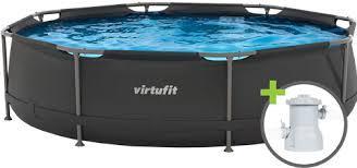 VirtuFit Rond Zwembad - 305 cm - Inclusief Filterpomp, Tuin en Terras, Zwembaden, Nieuw, Ophalen