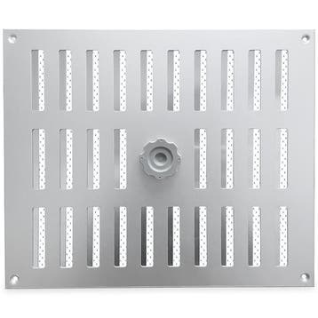 Aluminium afsluitbaar schuifrooster opbouw 300 x 250mm - ALU, Verzenden, Nieuw