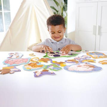 Hape boerderij puzzel - educatief s van €15,99 voor €7,49, Ophalen of Verzenden, Nieuw