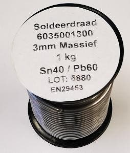 draadsoldeer Sn/Pb 40/60 3mm    1kg, Ophalen of Verzenden, Nieuw