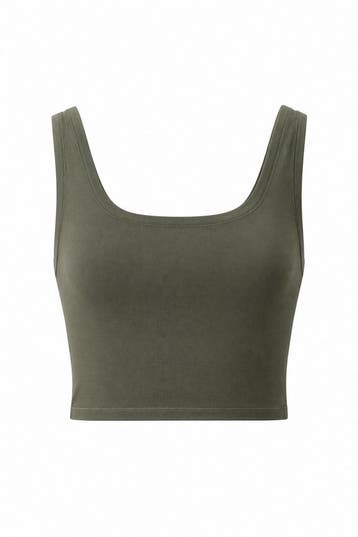 Organic Basics Top in maat S Groen, Kleding | Dames, Truien en Vesten, Organic Basics, Verzenden, Zo goed als nieuw, Groen