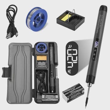 Mini Digitale USB Soldeerbout Set met Instelbare Temperatuur, Verzenden, Nieuw