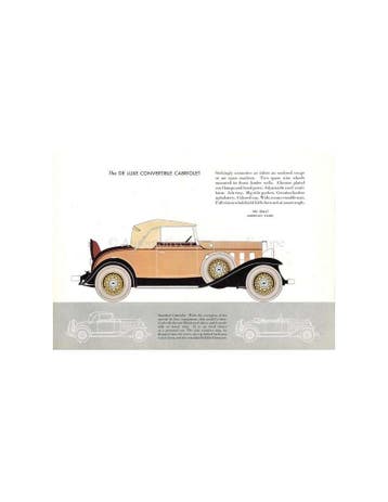 1932 CHEVROLET SIX PROGRAMMA BROCHURE ENGELS (VS), Boeken, Nieuw, Chevrolet, Author