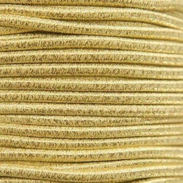 3mm Elastisch Touw - Lurex goud - 50 meter op rol, Verzenden, Nieuw