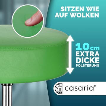 Rolkruk kunstleer Groen 360° draaibaar (Kantoor inrichting), Verzenden, Nieuw in verpakking