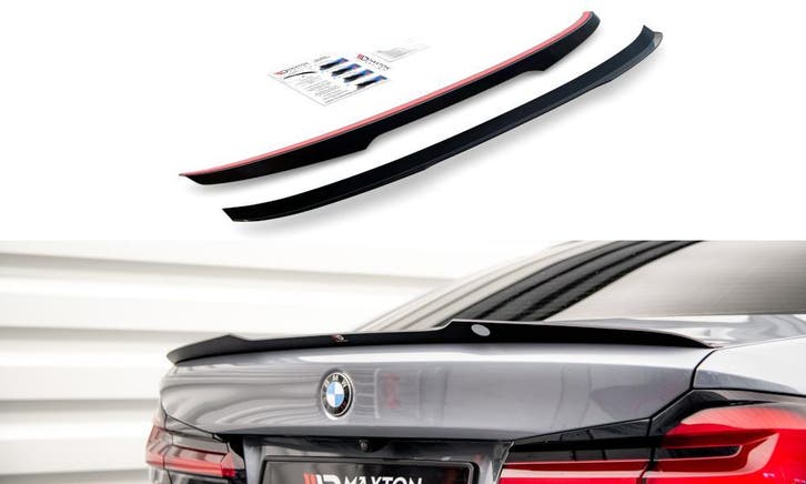 Maxton Design Glazend Spoiler BMW 5 Serie G30 B3237, Auto-onderdelen, Carrosserie en Plaatwerk, Nieuw, BMW, Achter
