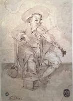 Hollandse school (XVII), Kring van - Singing Fiddler, Antiek en Kunst