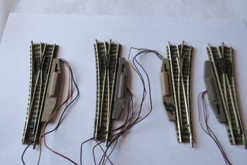 Fleischmann N - Treinset (4) - 4 Profigleis-wissels met, Nieuw