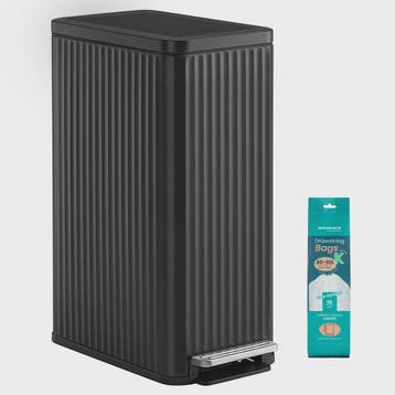Songmics Keuken Pedaalemmer 50L - Stijlvol RVS met Soft Clos, Verzenden