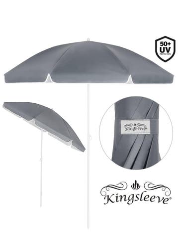 Parasol Cyprus Antraciet Ø180cm met kantelfunctie, Tuin en Terras, Verzenden, Nieuw