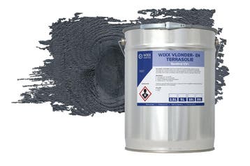 Wixx Vlonder en Terrasolie UV+ Zwart 20L, Verzenden, Zwart, Nieuw, Verf