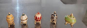 Fabergé ei - Metaal, Emaille, Antiek en Kunst