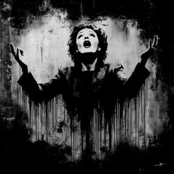 David Law (1967) - Edith Piaf (Stencil)
