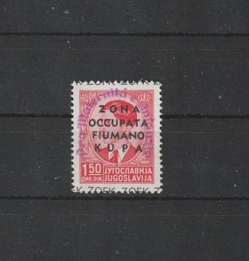 Italië - bezetting van Fiume-Kupa (1941-1942) 1942 - Zona, Gestempeld