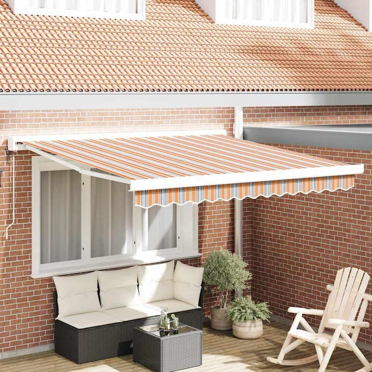vidaXL Markies Multikleur 300 x 250 x 165 cm Polyester en, Tuin en Terras, Zonneschermen, Nieuw, Verzenden