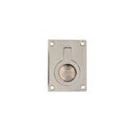 Intersteel Luikring rechthoekig 50x39mm - nikkel glans, Verzenden, Nieuw