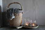 Authentieke oude rijst emmer met hengsel, Ophalen of Verzenden, Nieuw