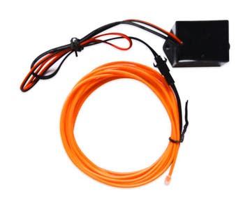 EL wire - ORANJE - interieur verlichting - 12 Volt - 2 meter, Ophalen of Verzenden, Nieuw