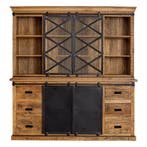 Buffetkast Mangohout Milan 260 X, Verzenden, Nieuw, Overige houtsoorten, Industriële meubels