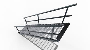 Stalen trap zelf samenstellen, Doe-het-zelf en Verbouw, Ladders en Trappen, Verzenden, Nieuw, Trap, 2 tot 4 meter