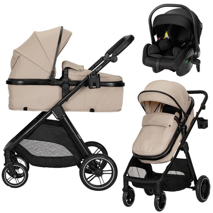Lorelli Aspen Cappuccino 3-in-1 Combi Kinderwagen incl., Kinderen en Baby's, Autostoeltjes, Nieuw, Verzenden