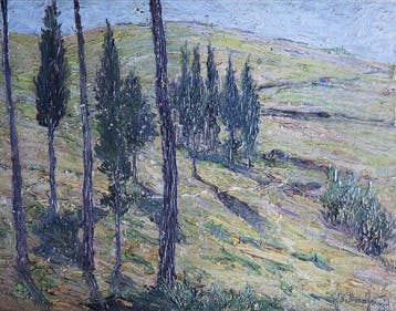 Guglielmo Baldassini (1885-1952) - Paesaggio, Antiek en Kunst