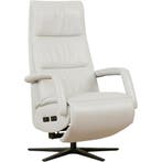 Witte relaxfauteuils, Ophalen of Verzenden, Nieuw, Leer