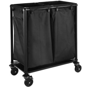 Linnenwagen | Staal/Kunststof | Incl. Waszakken | Wielen, Verzenden, Nieuw in verpakking