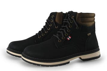 Dockers By Gerli Veterboots in maat 43 Zwart, Kleding | Heren, Verzenden, Dockers By Gerli, Zwart, Boots