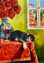 Camilo - La Siesta de Tuxedo entre Lujo y Paisaje, Antiek en Kunst