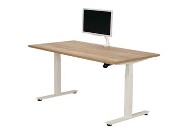 NPR Zit sta bureau YOUP wit-eiken 120x80, Ophalen of Verzenden, Nieuw in verpakking