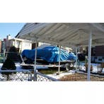 Benson Dekzeil 4x6 m - Blauw - Verstevigde Hoeken - PE 12..., Auto diversen, Ophalen of Verzenden, Nieuw