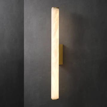 Luxe Marmeren Wandlamp – Minimalistisch Design met Koper, Verzenden, Nieuw